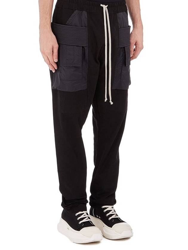 Creatch Pocket Drawstring Cargo Pants Black - RICK OWENS - BALAAN 3