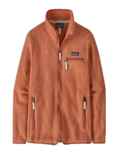 Women's Retro Pile Fleece Zip-Up Jacket Sienna Clay - PATAGONIA - BALAAN 2