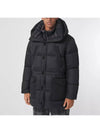 Logo Applique Nylon Puffer Coat Black - BURBERRY - BALAAN 5