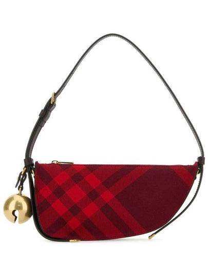 Shield Check Pattern Mini Shoulder Bag Red - BURBERRY - BALAAN 2