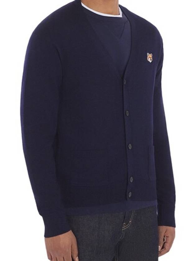 Fox Head Patch Classic Cardigan Navy - MAISON KITSUNE - BALAAN 6