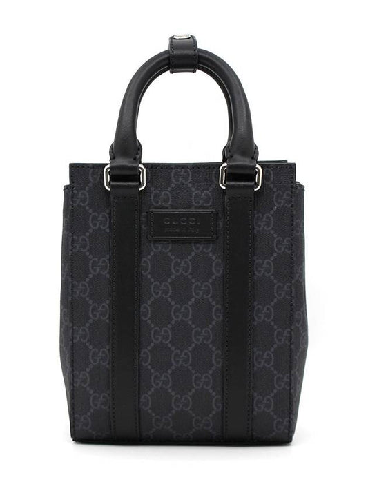 GG Supreme Mini Tote Bag Black - GUCCI - BALAAN 2