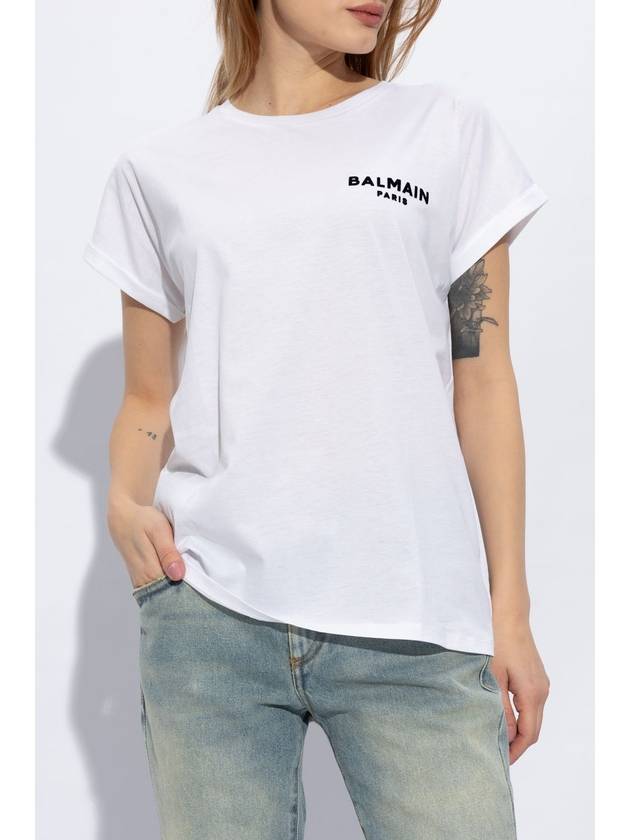 Balmain Cotton T-shirt, Women's, White - BALMAIN - BALAAN 3