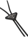 Boro Tie Necklace Black - PRADA - BALAAN 3