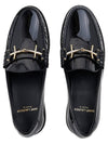 Patent Leather Loafers Black - SAINT LAURENT - BALAAN 7