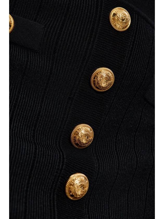 Balmain Skirt With Decorative Buttons, Women's, Black - BALMAIN - BALAAN 5