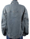 Women's Oversized Fit Denim Jacket Blue - ACNE STUDIOS - BALAAN 6