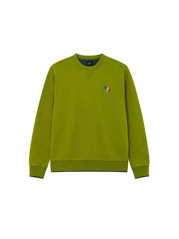 PS Knitted Hem Zebra Sweatshirt Olive 271321 - PAUL SMITH - BALAAN 1