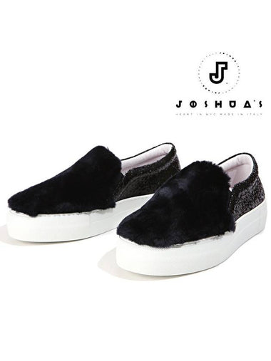 Women's slipons 10078GFW GLITTER FUR BLACK - JOSHUA SANDERS - BALAAN 1