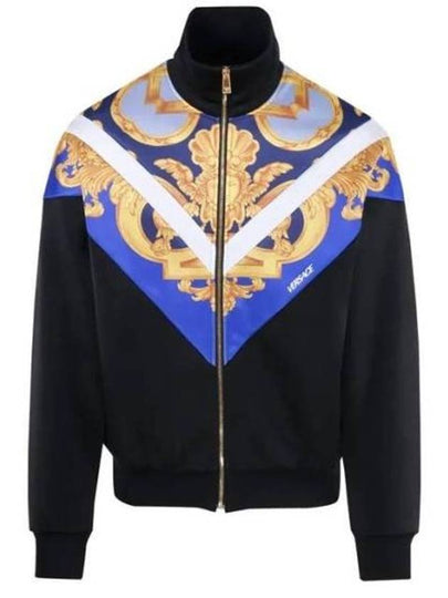 Men's Barocco Print Track Jacket Black - VERSACE - BALAAN 2