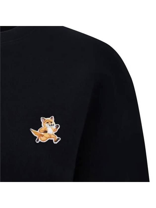 Speedy Fox Patch Comfort Sweatshirt Black - MAISON KITSUNE - BALAAN 3