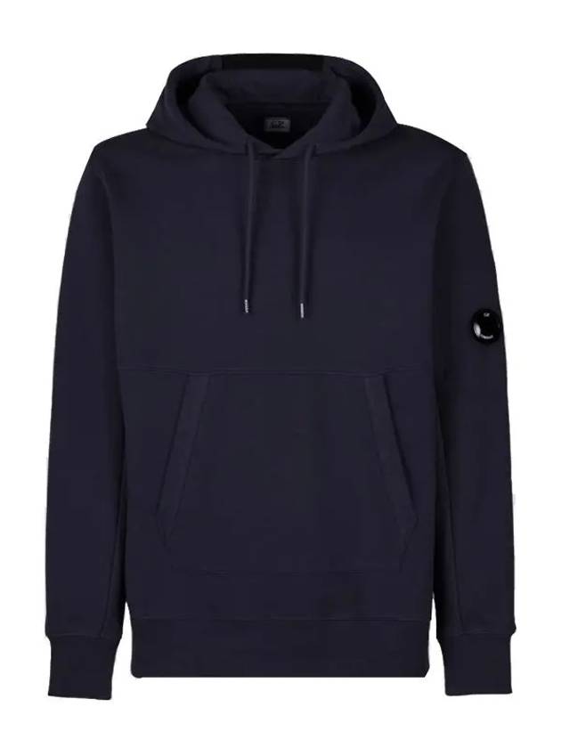 Logo Patch Drawstring Hoodie Navy - CP COMPANY - BALAAN 2