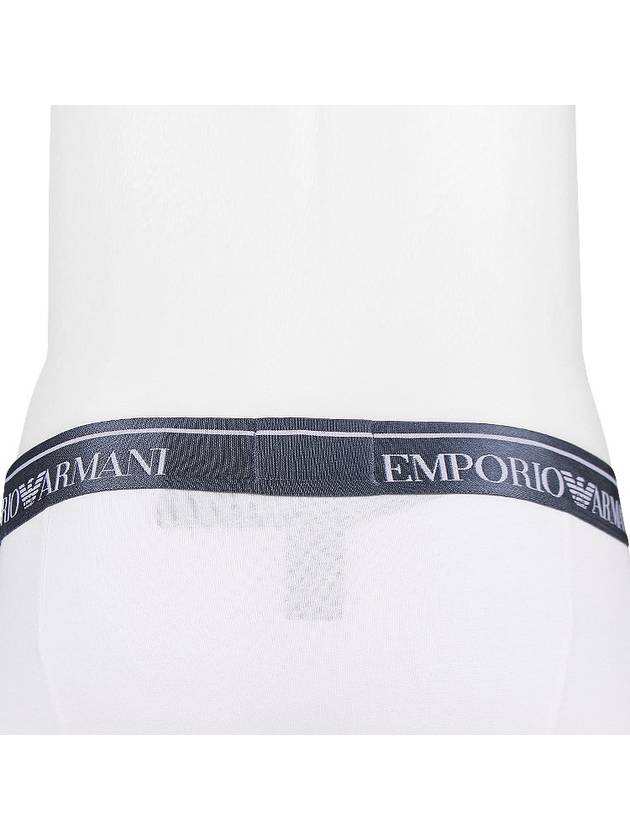 Men's Logo Cotton Briefs White - EMPORIO ARMANI - 9