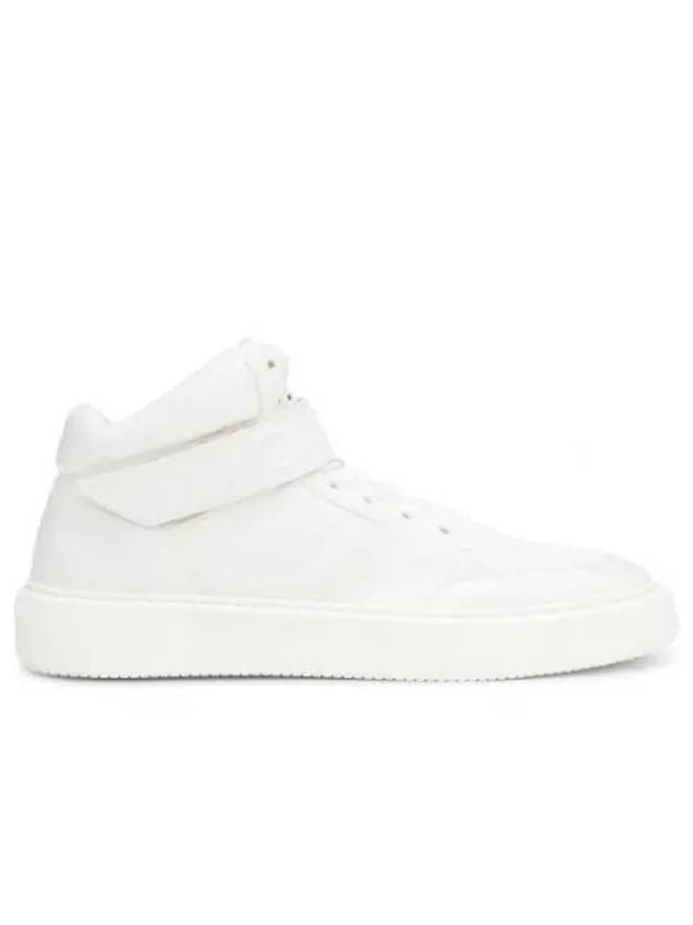 Sporty Mix Logo High Top Sneakers White - GANNI - BALAAN 2