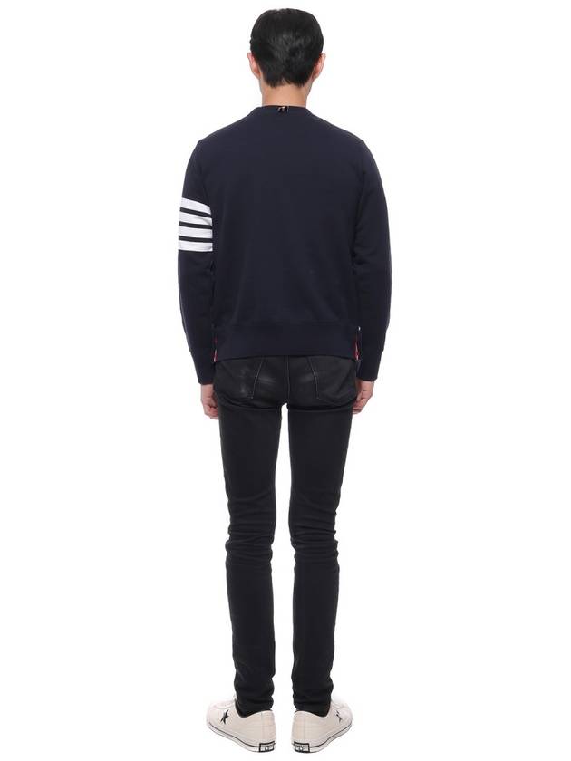 4 Bar Loopback Jersey Sweatshirt Navy - THOM BROWNE - BALAAN 6