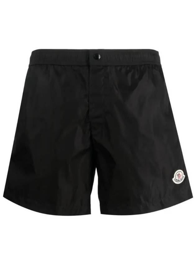 Logo Swim Shorts Black - MONCLER - BALAAN 1