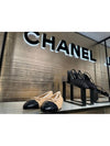 Two Tone Lambskin Ballerina Beige Black - CHANEL - BALAAN 9