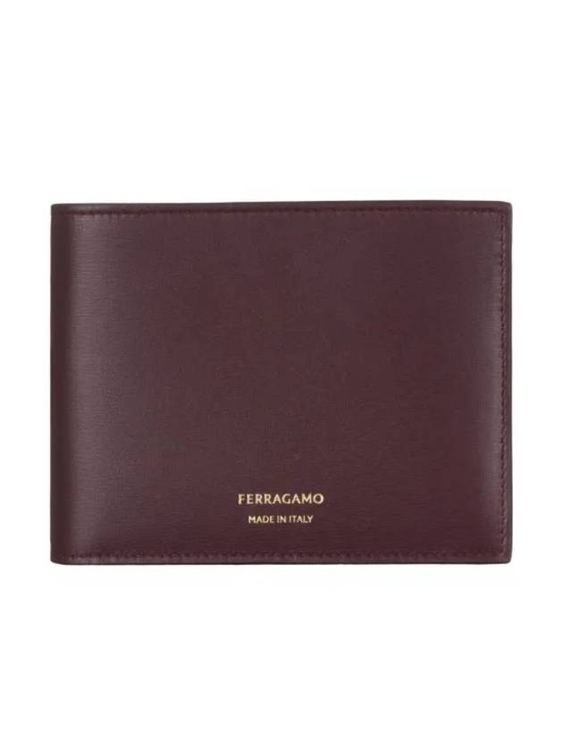 Classic Half Wallet Dark Barolo - SALVATORE FERRAGAMO - BALAAN 1