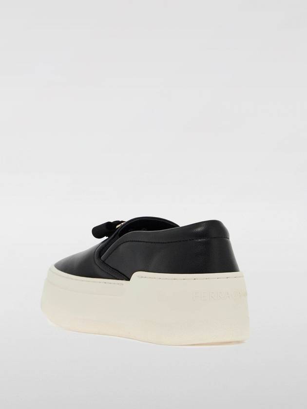 Vara Bow Plate Slip-Ons Black - SALVATORE FERRAGAMO - BALAAN 3