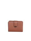 Triangle Logo Leather Half Wallet Cognac - PRADA - BALAAN 2