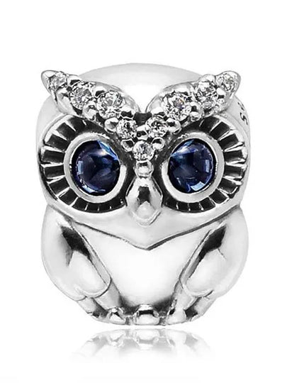 Sparkling Owl Bracelet Charm Silver - PANDORA - BALAAN 2