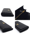 1MH132 Saffiano gold logo long wallet - PRADA - BALAAN 8