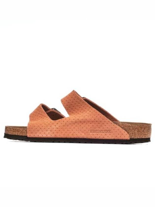 Arizona Perforated Suede Slippers Orange - BIRKENSTOCK - BALAAN 5