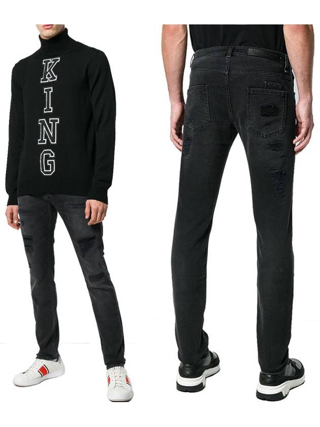 Destroyed Slim Fit Jeans MDT1129 PDE004N - PHILIPP PLEIN - BALAAN 1