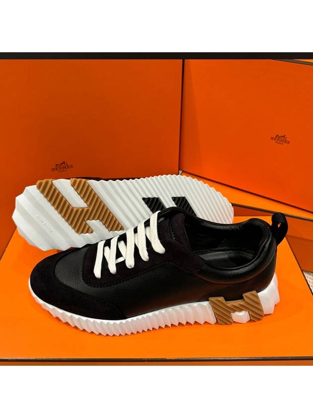 Bouncing Low Top Sneakers Noir - HERMES - BALAAN 9