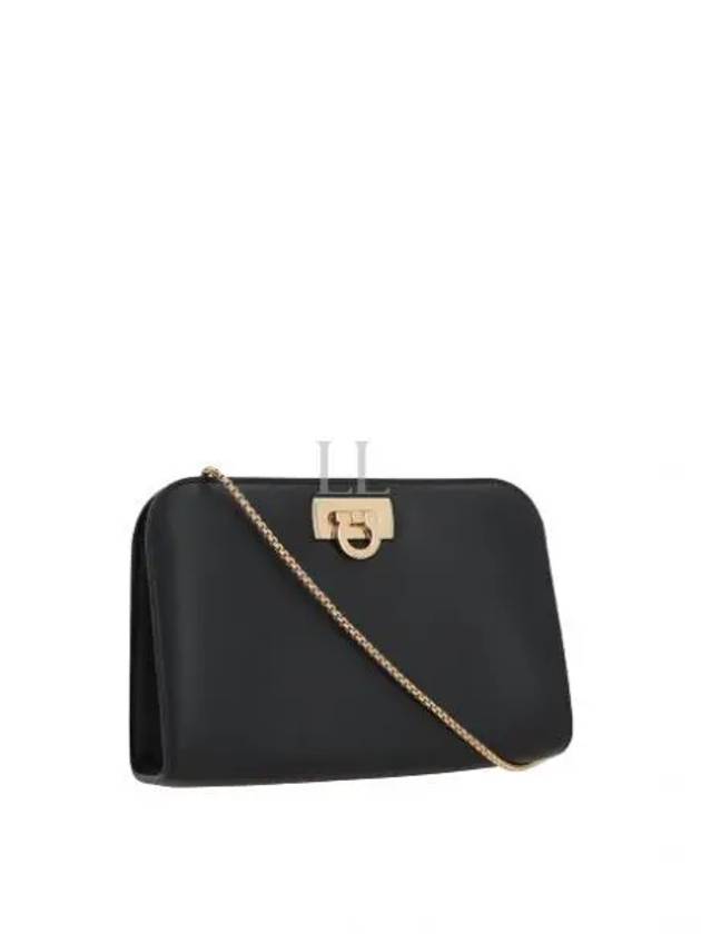 Diana Small Clutch Bag Black - SALVATORE FERRAGAMO - BALAAN 2