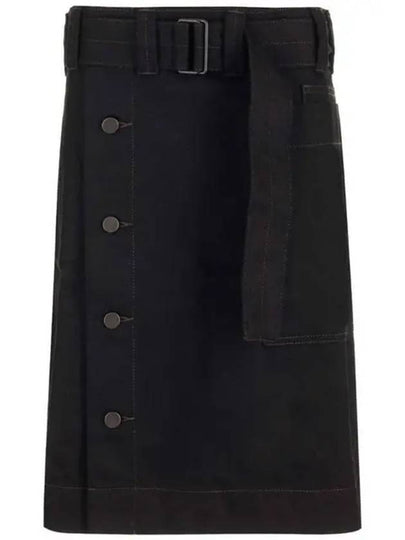 Belted Apron H-Line Skirt Black - LEMAIRE - BALAAN 2