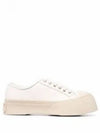 Pablo Platform Nappa Leather Low Top Sneakers Lilywhite - MARNI - BALAAN 2