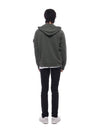 Men's Garment Dyed Malfile Zip Up Hoodie Dark Green - STONE ISLAND - BALAAN 6