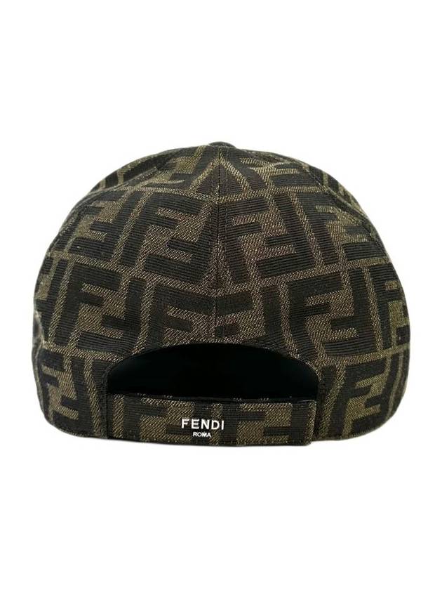 FF Monogram Ball Cap Brown - FENDI - BALAAN 5