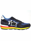 20ANTARES Suede Nylon Sneakers Navy Blue ANTAR AAB 89B - ATLANTIC STARS - BALAAN 5