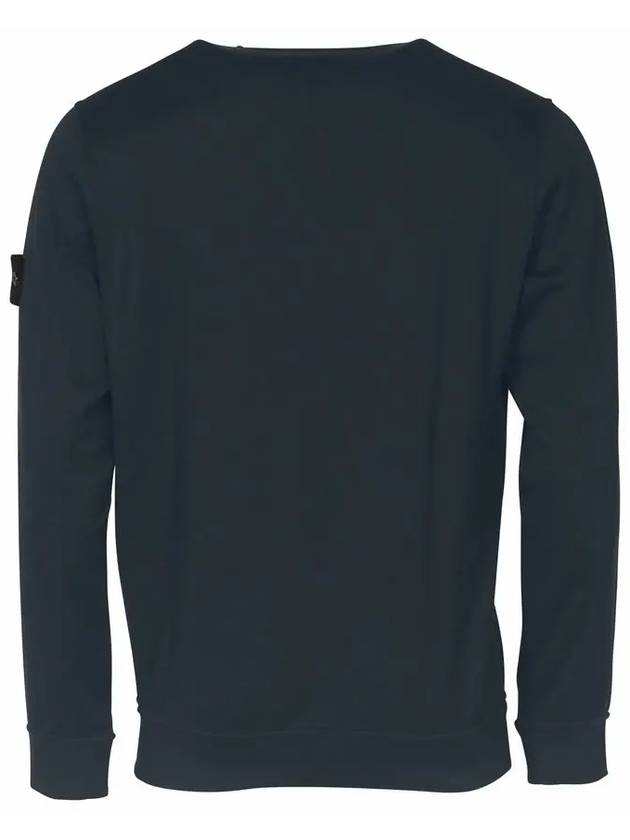 Men's Wappen Patch Pocket Crew Neck Sweatshirt Navy - STONE ISLAND - BALAAN 4