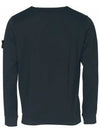 Men's Wappen Patch Pocket Crew Neck Sweatshirt Navy - STONE ISLAND - BALAAN 4