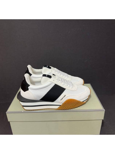 james sneakers white black - TOM FORD - BALAAN 2