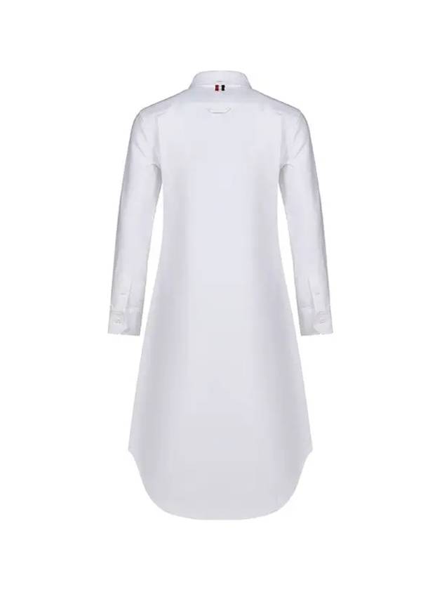 Oxford Classic Shirt Midi Dress White - THOM BROWNE - BALAAN 4