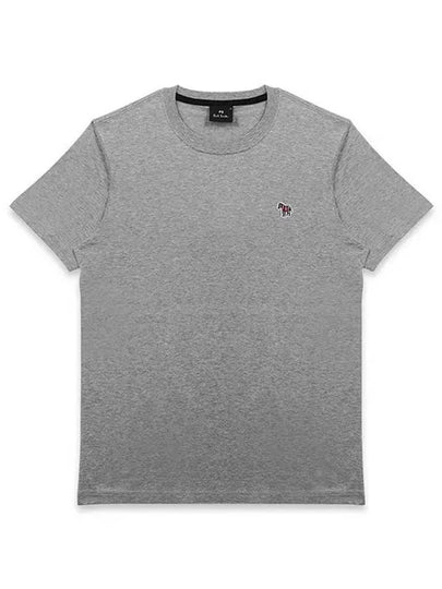 Zebra Logo Cotton Short Sleeve T-Shirt Grey - PAUL SMITH - BALAAN 2