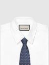 GG Dot Pattern Silk Tie Navy - GUCCI - BALAAN 3