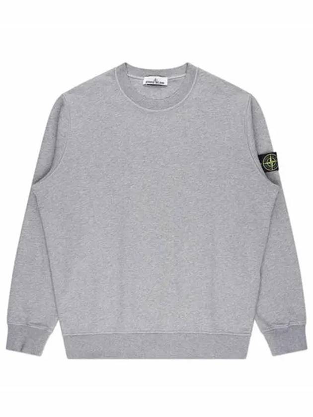 Wappen Patch Garment Dyed Sweatshirt Grey - STONE ISLAND - BALAAN 3