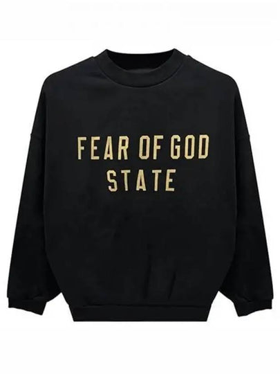 Logo Print Sweatshirt Black - FEAR OF GOD - BALAAN 2