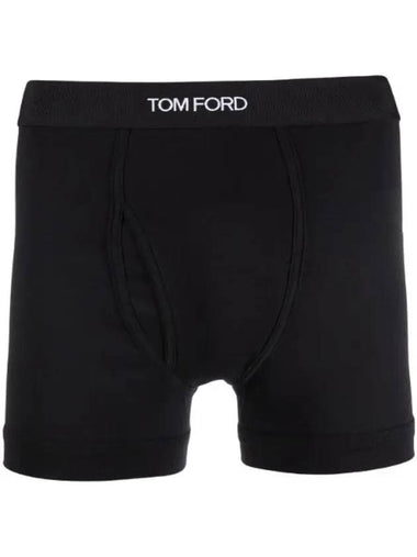 Logo Waist Band Boxer Briefs Black - TOM FORD - BALAAN 1