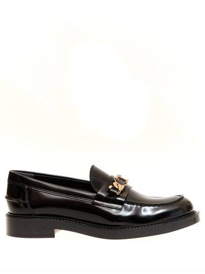 Horsebit Chain Leather Loafer Black - TOD'S - BALAAN 2