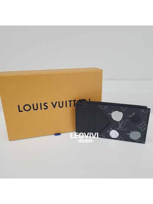 Monogram Eclipse Painted Coin Card Wallet Black - LOUIS VUITTON - BALAAN 2