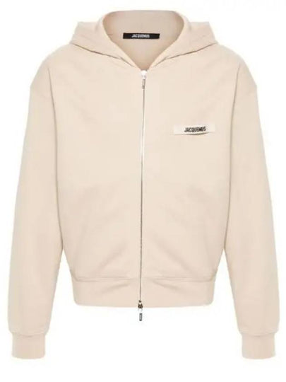 Le Gros Grain Zip-Up Hoodie Beige - JACQUEMUS - BALAAN 2