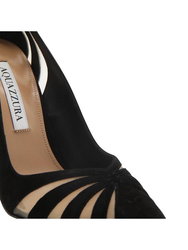 Aquazzura Black Leather The Spy Pump 105 - AQUAZZURA - BALAAN 4