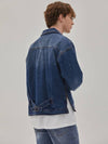 denim printed raglan sleeve jacket indigo - CORK - BALAAN 4