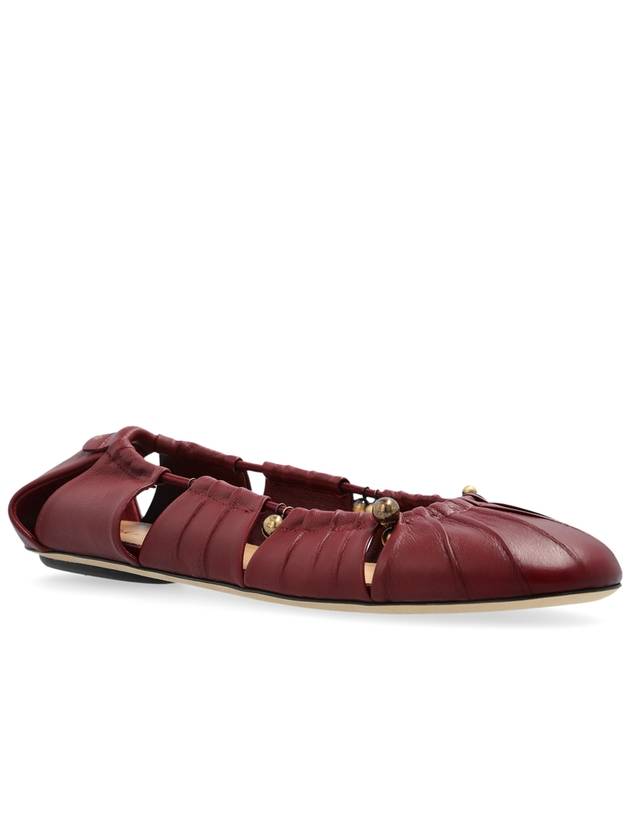 Chloé Ballet Flats Luna, Women's, Burgundy - CHLOE - BALAAN 4